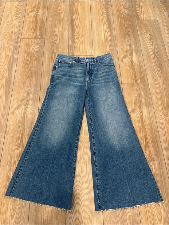 Madewell Denim - Madewell Medium Blue Wide-Leg Flare Jeans